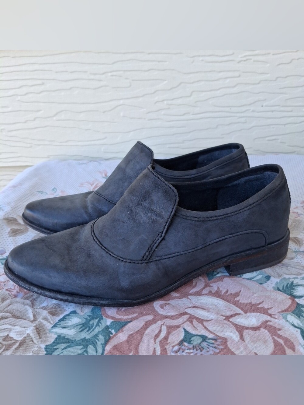 Free People Women Size EU 38/US 7.5 Gray Leather Oxfords